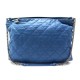 SAC A MAIN CHANEL GRAND SHOPPING BANDOULIERE CUIR MATELASSE BLEU HANDBAG 3500€