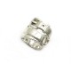 BAGUE HERMES DEBRIDEE EN ARGENT MASSIF + BOITE