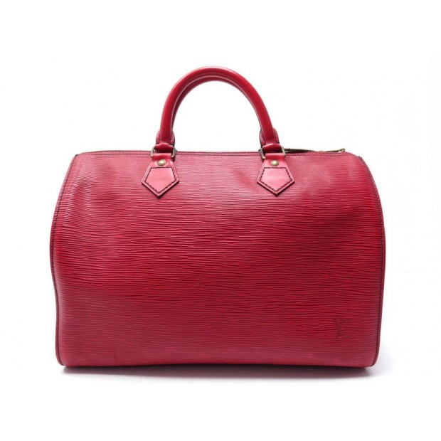 sac a main louis vuitton speedy 30 en cuir epi rouge