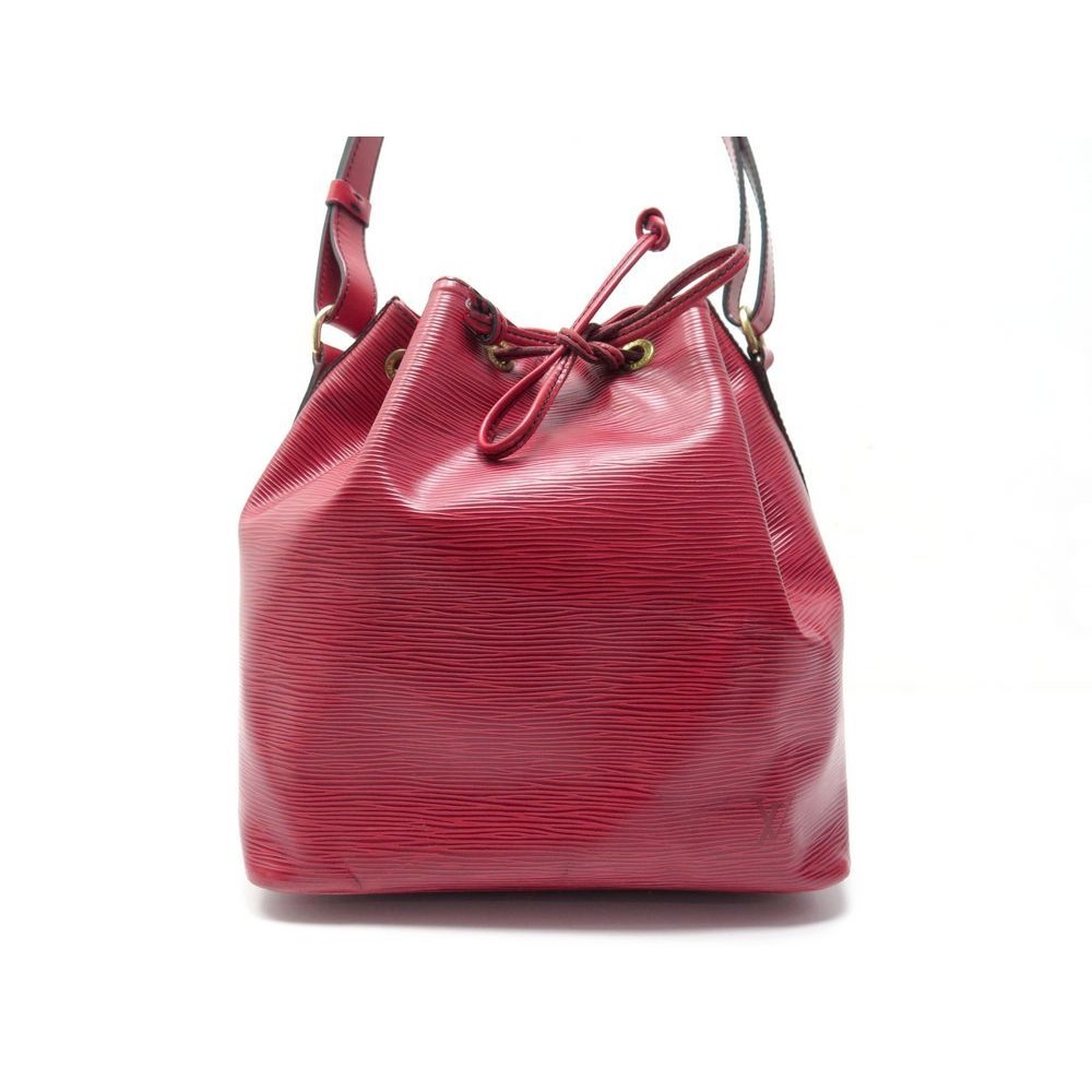 sac a main louis vuitton noe pm cuir epi rouge red