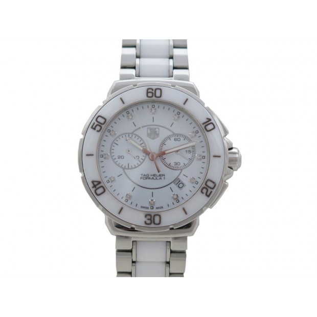 MONTRE TAG HEUER FORMULA 1 CAH1211 41 MM QUARTZ CERAMIQUE DIAMANTS WATCH 1820€