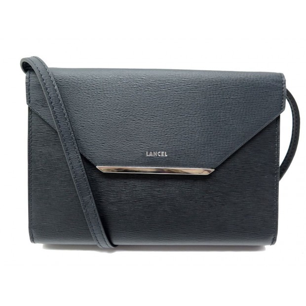 NEUF SAC A MAIN ENVELOPPE DE LANCEL BANDOULIERE CUIR 