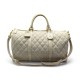 SAC DE VOYAGE A MAIN CHANEL BOSTON TOILE MATELASSEE BEIGE TRAVEL HAND BAG 3860€