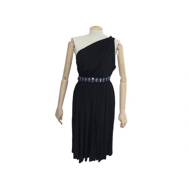 ROBE DOLCE & GABBANA SANS MANCHES 40 IT 36 FR S POLYESTER NOIR BLACK DRESS 995€