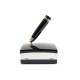 SUPPORT SOCLE STYLO MONTBLANC MEISTERSTUCK 146 VERRE RESINE NOIR PEN STAND DECK