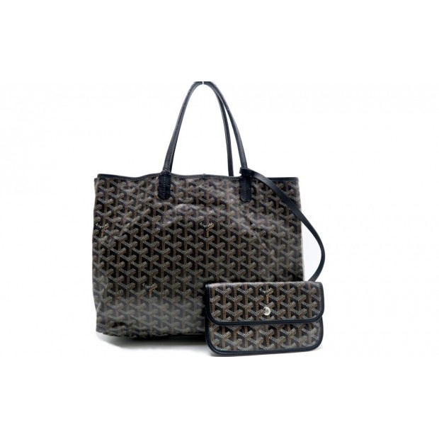 SAC A MAIN GOYARD SAINT LOUIS PM CABAS TOILE MONOGRAMME NOIR TOTE PURSE 1040€