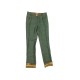 NEUF PANTALON HERMES REVERS SANGLES EN SOIE 38 M EN JEAN DENIM VERT PANTS 1400€