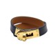 NEUF BRACELET HERMES KELLY DOUBLE TOUR XS EN CUIR NOIR BIJOU LEATHER JEWEL 450€