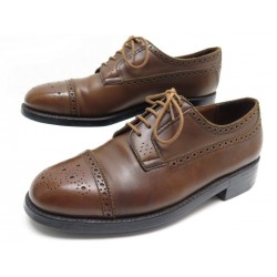 VINTAGE CHAUSSURES JM WESTON 379 DERBY DOUBLE SEMELLE 6D 40 MARRON 790 