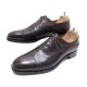 CHAUSSURES JM WESTON RICHELIEU BOUT DROIT CUIR MARRON 7.5E 