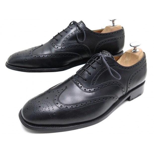 CHAUSSURES JM WESTON CLASSIC WING TIP 376 RICHELIEU 9E 43 BOUT FLEURI CUIR 690€