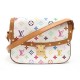 SAC A MAIN LOUIS VUITTON SOLOGNE MONOGRAM MULTICOLORE BLANC BANDOULIERE 1345