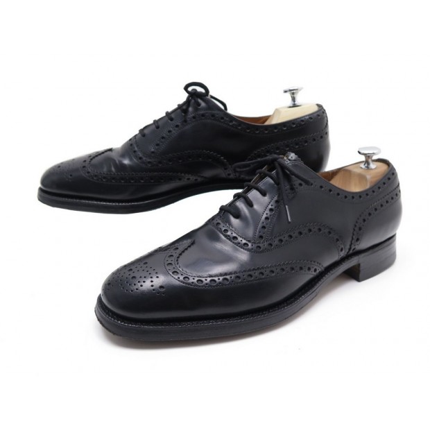 CHAUSSURES CHURCH'S BURWOOD 10F 44 RICHELIEUS CUIR NOIR BLACK LEATHER SHOES 620