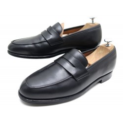 CHAUSSURES JOHN LOBB MOCASSIN 180 CUIR NOIR 9E 