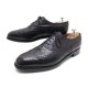 CHAUSSURES JM WESTON 376 RICHELIEU 44.5 10.5D CUIR NOIR BOUT FLEURI SHOES 690