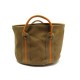 SAC DE PLAGE HERMES 30 CM CABAS ROND EN TOILE MARRON ET ORANGE ROUND BEACH BAG