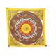 VINTAGE FOULARD HERMES ASTROLOGIE DIES ET HORE CARRE 90 SOIE JAUNE SCARF 370€