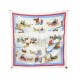 VINTAGE FOULARD HERMES CALECHES VOITURES A CHEVAUX CARROSSES SCARF