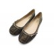 CHAUSSURES FENDI BALLERINES T 36.5 TOILE MONOGRAMME MARRON CANVAS BALLERINA 590