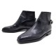 NEUF CHAUSSURES BERLUTI BOTTINES 5 39 CUIR NOIR A BOUCLE LOW BOOTS SHOES 1800€