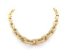 collier hermes 52 anneaux maille cordage en or jaune