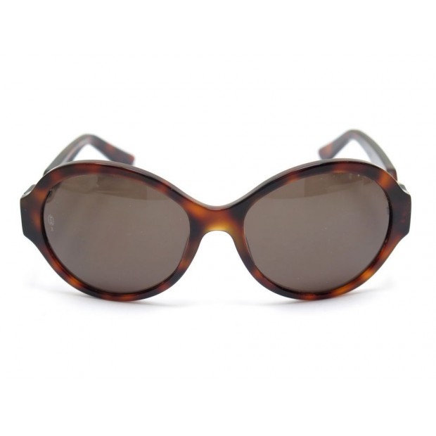 LUNETTES DE SOLEIL CARTIER TRINITY ECAILLE TORTUE MARRON + BOITE SUNGLASSES 480€