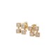 NEUF BOUCLES D OREILLES GIGI CLOZEAUCARRE EN OR ROSE ET DIAMANTS EARRINGS 780