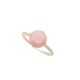 BAGUE MORGANE BELLO LOLA T 54 OR ROSE ET DIAMANTS QUARTZ ROSE GOLDEN RING 750