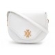 VINTAGE SAC A MAIN HERMES 20 CM CUIR BLANC METAL DORE WHITE LEATHER PURSE 2500