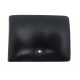 PORTEFEUILLE MONTBLANC MEISTERSTUCK 6CC PORTE CARTES EN CUIR NOIR WALLET 255€