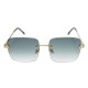 NEUF LUNETTES DE SOLEIL FRED FORCE 10 EN METAL & VERRES CARRES SUNGLASSES 715€