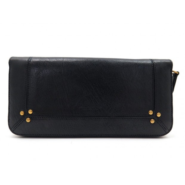 NEUF PORTEFEUILLE JEROME DREYFUSS MALCOM CUIR DE CHEVRE NOIR BLACK BILLFOLD 295€