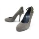 CHAUSSURES HERMES ESCARPINS 37.5 EN DAIM GRIS FEMME GREY SUEDE COURT SHOES 665€