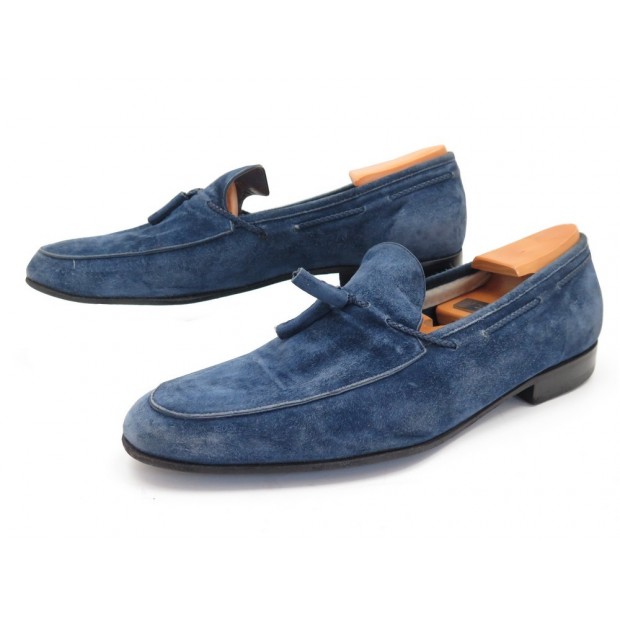 CHAUSSURES CESARE PACIOTTI MOCASSINS 11C 45 EN DAIM + EMBAUCHOIRS JM WESTON 535€