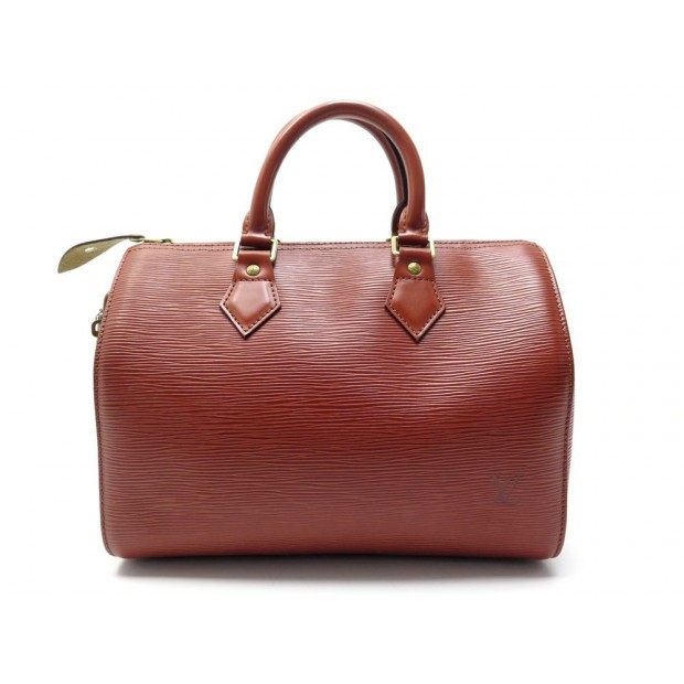 NEUF SAC A MAIN LOUIS VUITTON SPEEDY 25 EN CUIR EPI MARRON LEATHER HANDBAG 1410€