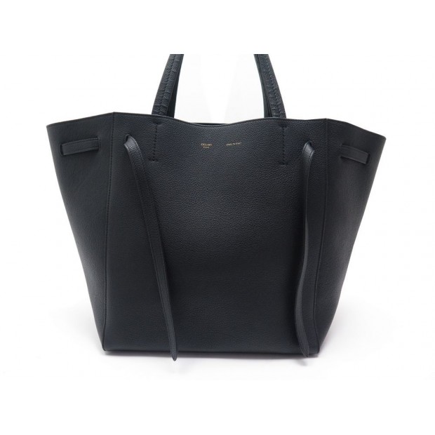 NEUF SAC A MAIN CELINE CABAS PHANTOM PM EN CUIR GRAINE NOIR BLACK HAND BAG 1300€