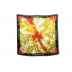 FOULARD HERMES SOLEIL DE SOIE CARRE EN SOIE JAUNE & NOIR 90 CM SILK SCARF 370