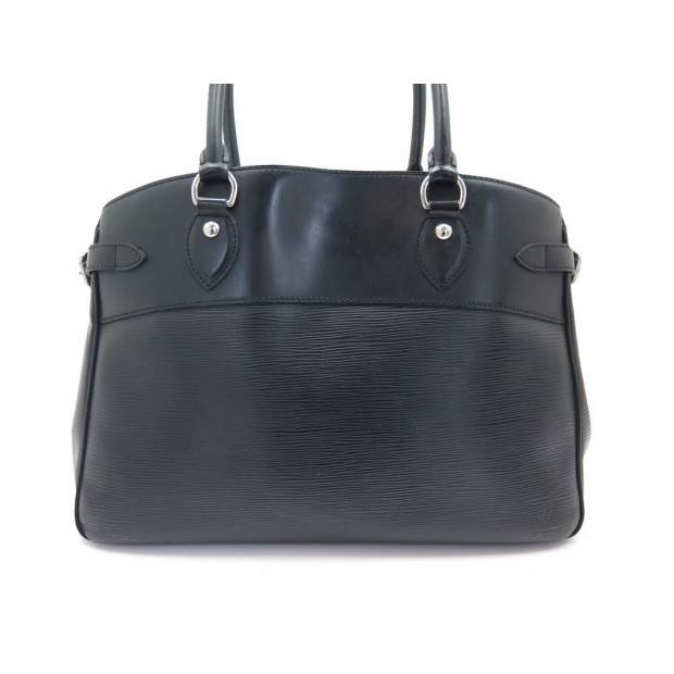 SAC A MAIN LOUIS VUITTON PASSY GM EN CUIR EPI NOIR BLACK LEATHER HAND BAG 1980