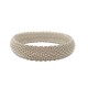 NEUF BRACELET TIFFANY & CO SOMERSET GM MAILLE GRAIN DE RIZ EN ARGENT BANGLE 550