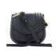 NEUF SAC A MAIN CHLOE HUDSON SMALL BANDOULIERE CUIR NOIR FRANGES CLOUS BAG 1600€