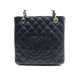 NEUF SAC A MAIN CHANEL SHOPPING PM LOGO CC CUIR CAVIAR MATELASSE NOIR BAG 3000€