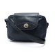 VINTAGE SAC A MAIN CHRITIAN DIOR BANDOULIERE EN CUIR GRAINE BLEU BLUE HAND BAG