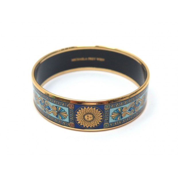 NEUF BRACELET MICHAELA FREY CERCLE DONNA 19 EMAIL BLEU + ECRIN ENAMEL JEWEL 880€