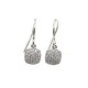 BOUCLE OREILLE INDOGO OR BLANC ET DIAMANTS 0.23CT 