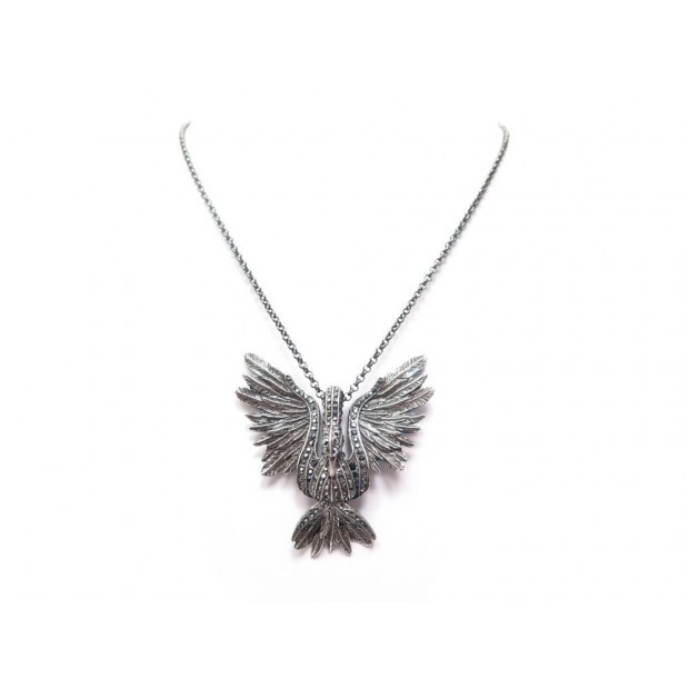 NEUF COLLIER PENDENTIF LANVIN ODIA CYGNE CRISTAUX SWAROVSKI SWAN NECKLACE 595