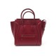 SAC A MAIN CELINE LUGGAGE MINI 165213 CABAS EN CUIR BORDEAUX HANDBAG PURSE 2400€