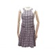 ROBE SANS MANCHE CHANEL P40405 T 34 S EN TWEED SOIE COTON ROSE PINK DRESS 2790€