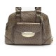 SAC A MAIN LANCEL ADJANI GM EN CUIR FACON AUTRUCHE TAUPE HAND BAG PURSE 1250