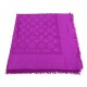 CHALE LOUIS VUITTON MONOGRAM 402336 EN SOIE ET LAINE VIOLET SILK WOOL SHAWL 400€