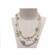 NEUF COLLIER CHANEL SAUTOIR EN PERLES DE NACRES ET JADE PEARLS NECKLACE 1250€